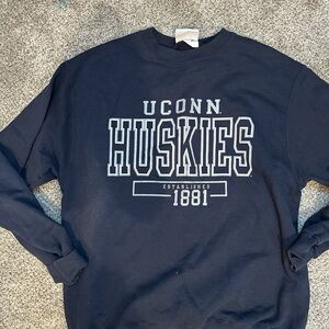 UCONN Huskies Navy Blue Sweater